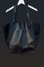Load image into Gallery viewer, Black Trapeze Tote