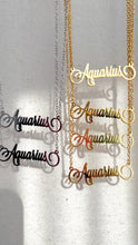 Load image into Gallery viewer, Aquarius Zodiac Necklace