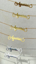 Load image into Gallery viewer, Aquarius Zodiac Necklace