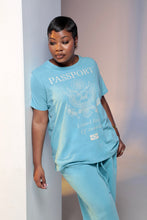 Load image into Gallery viewer, Passport Tee Blue Lagoon
