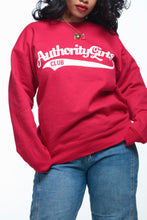 Load image into Gallery viewer, Cherry Red AuthorityGirls Club Sweatshirt
