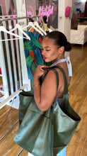 Load image into Gallery viewer, Olive Trapeze Tote
