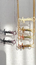 Load image into Gallery viewer, Aquarius Zodiac Necklace
