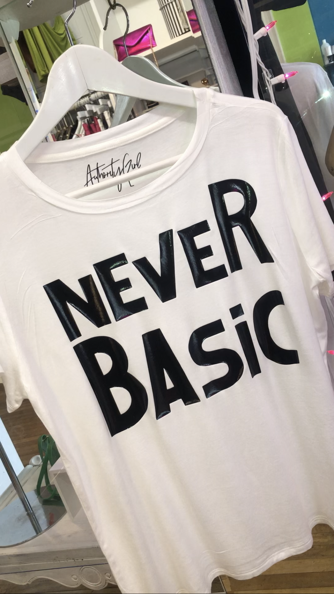 NEVER BASIC Basic Latex Tee