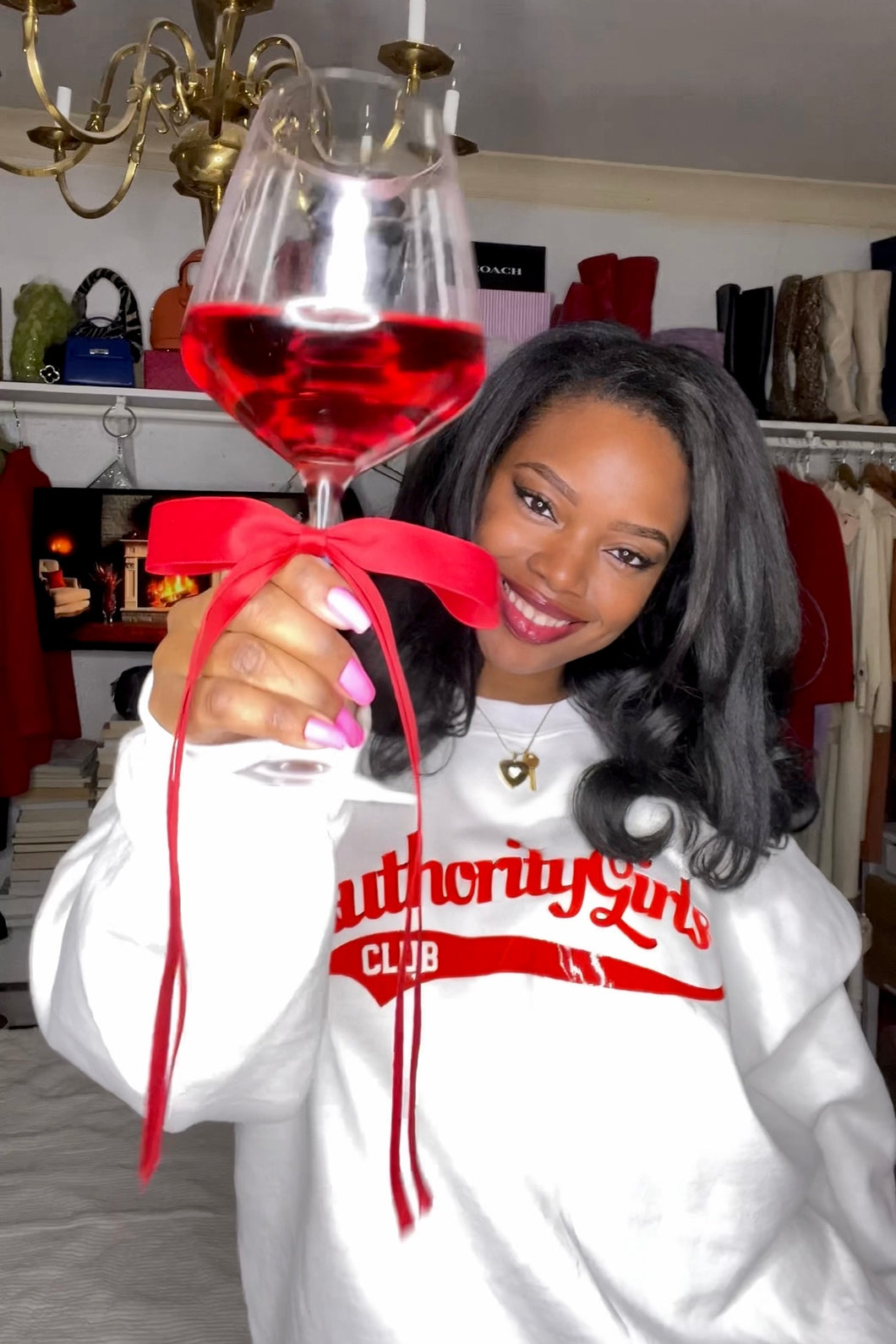 Latex Red AuthorityGirls Club Sweatshirt