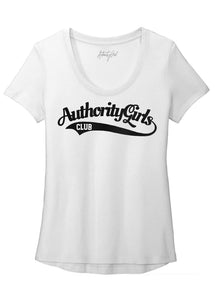 AuthorityGirls Club White Tee