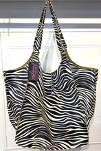 Load image into Gallery viewer, Zebra Trapeze Tote
