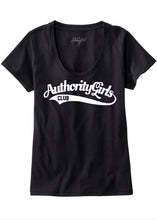 Load image into Gallery viewer, AuthorityGirls Club Black Tee
