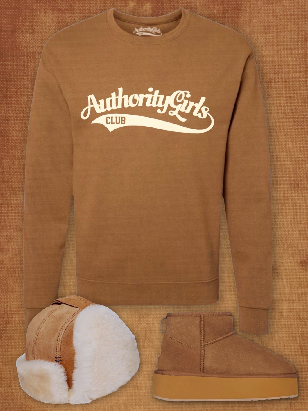 Chestnut AuthorityGirls Club Sweatshirt