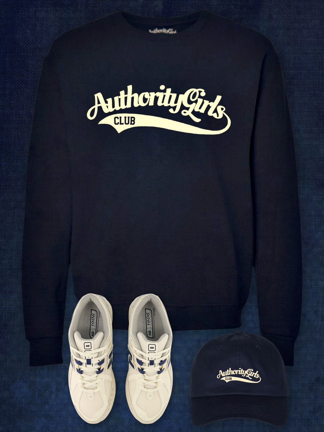 Navy AuthorityGirls Club Sweatshirt