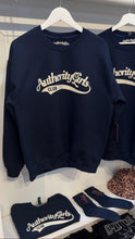 Load image into Gallery viewer, Navy AuthorityGirls Club Sweatshirt
