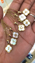 Load image into Gallery viewer, Clover Initial Necklace
