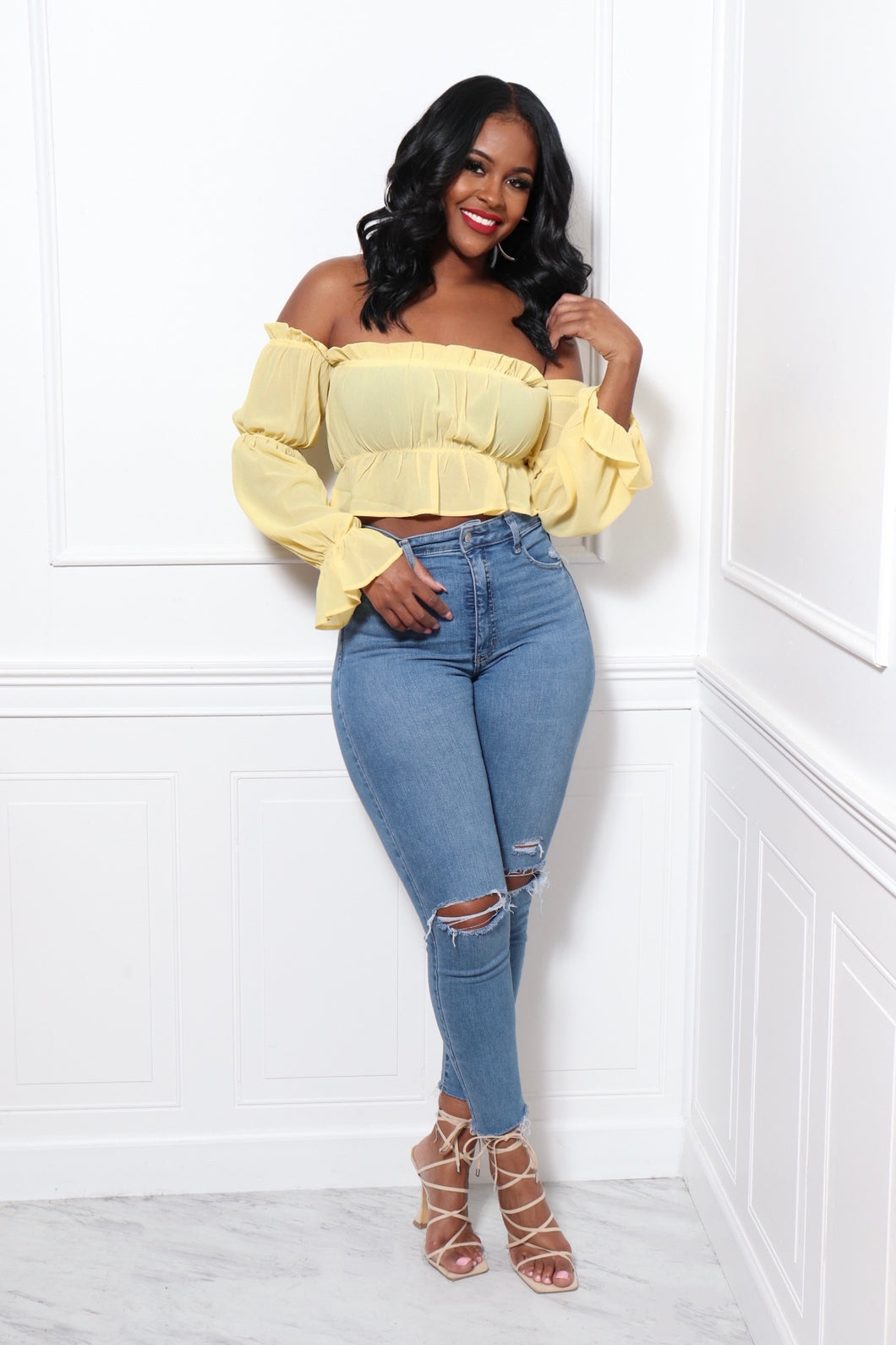 LEMONADE OFF THE SHOULDER TOP